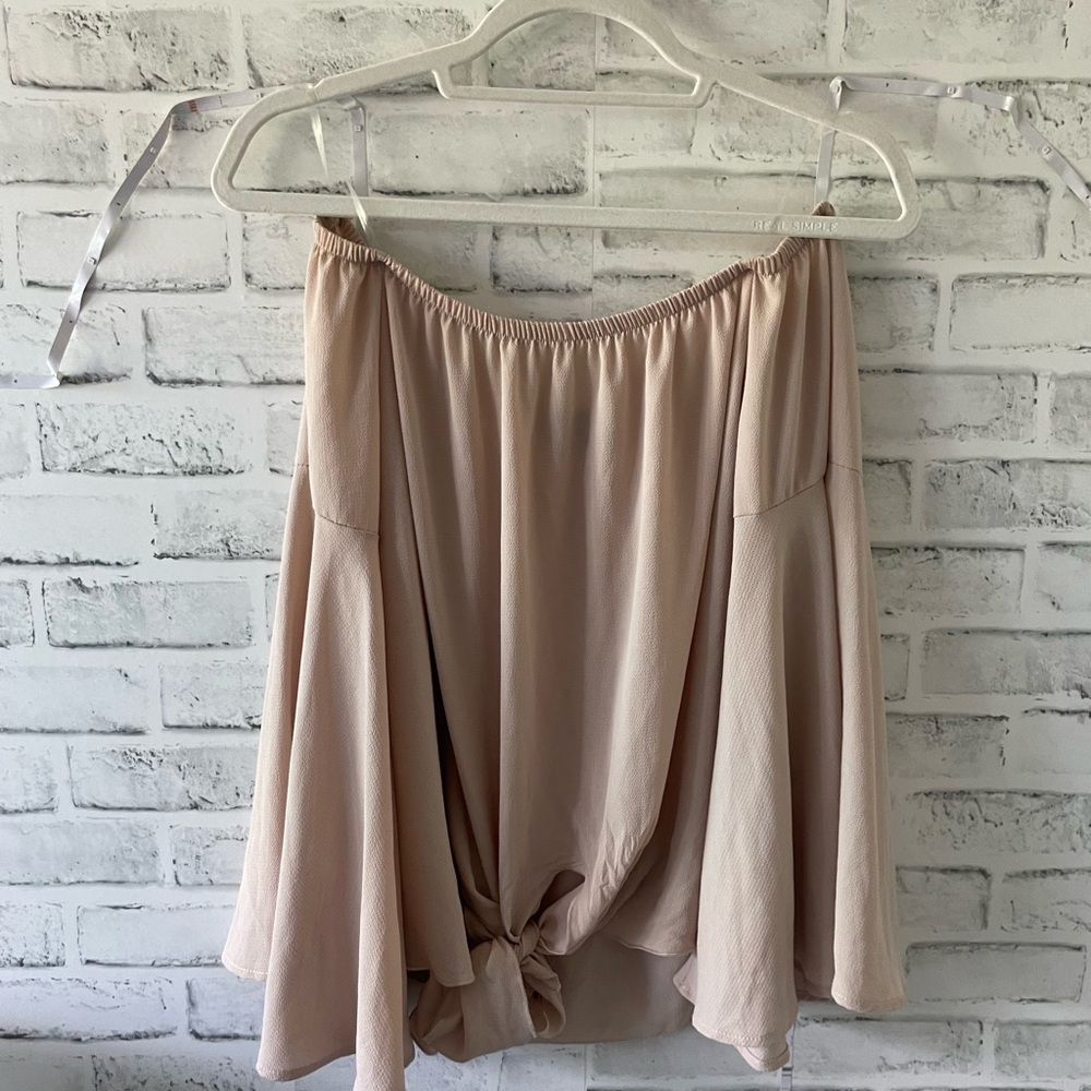 Vici off the shoulder long sleeve blouse